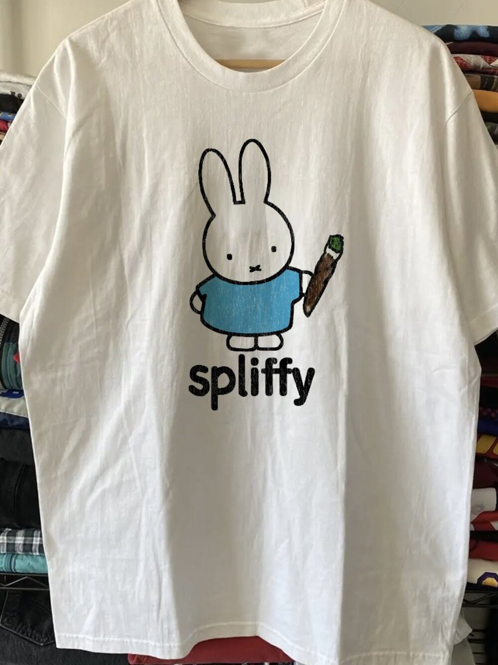 Rare Spliffy White Tee